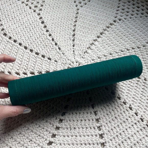 NWT Designer Evening Clutch Bag Emerald Green Vintage look - Picture 5 of 10